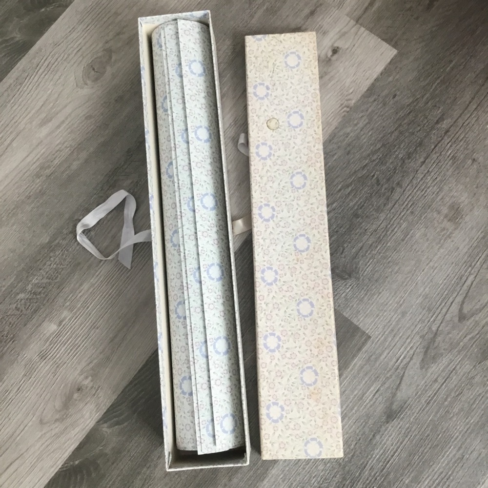✨Vintage Scented Blue Floral Drawer Liner Paper in Box - Picture 2 of 8